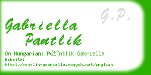gabriella pantlik business card